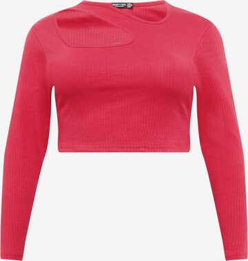 Nasty Gal Plus Shirt in Pink: predná strana