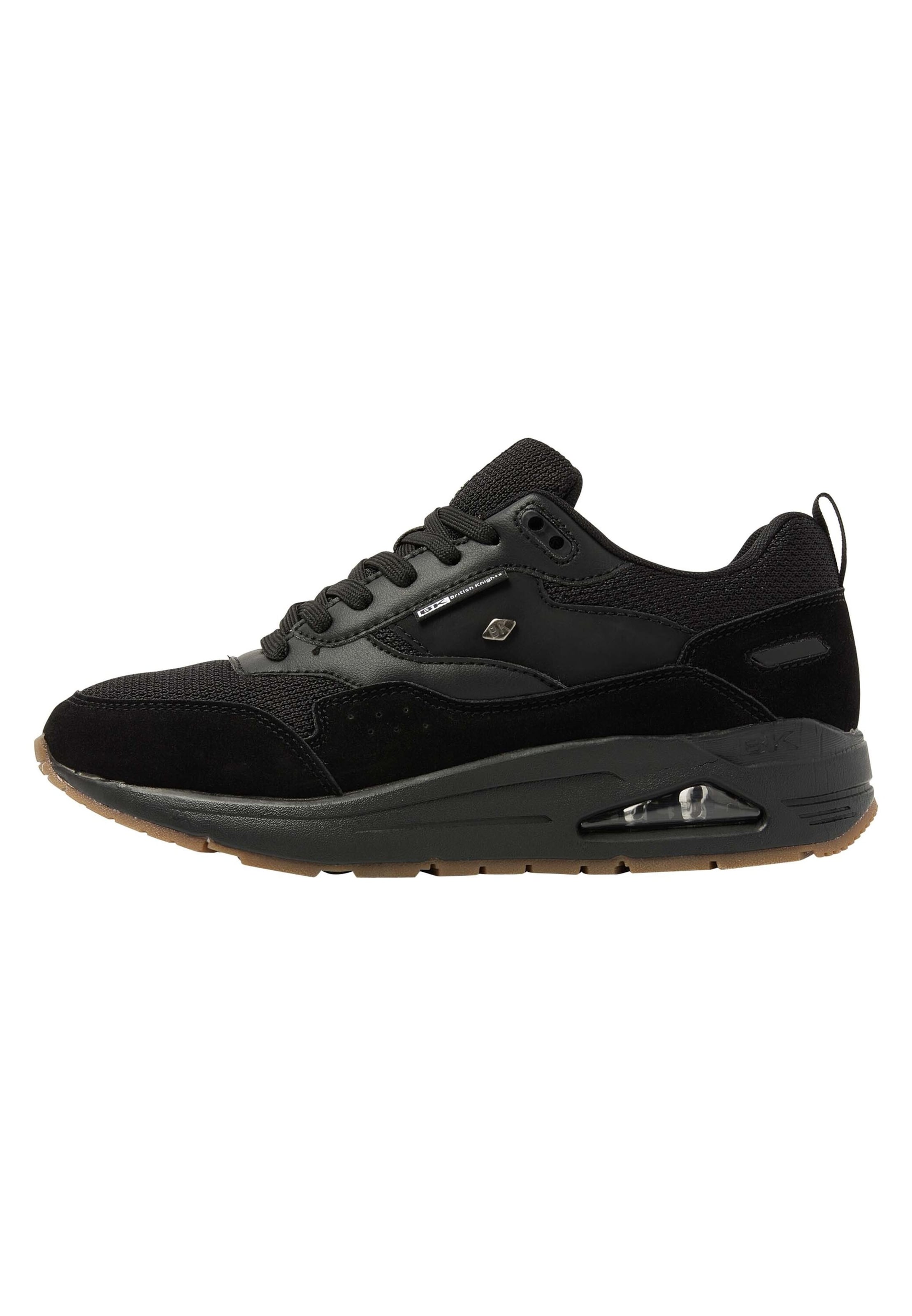 BRITISH KNIGHTS Platform trainers in Black: front