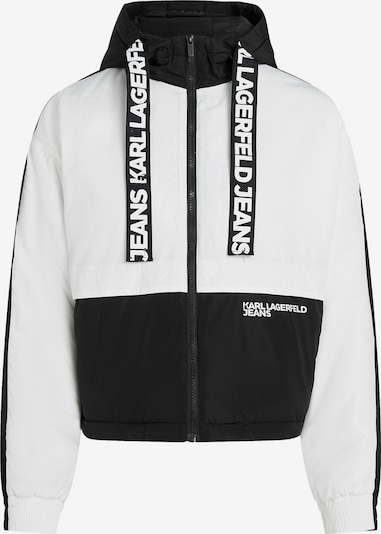 KARL LAGERFELD JEANS Přechodná bunda - černá / bílá, Produkt