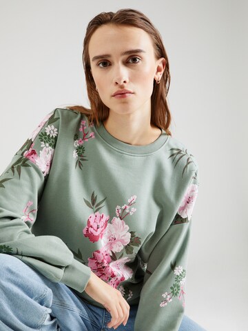 ONLY Sweatshirt 'WANTED' in Grün