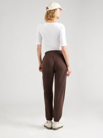 PIECES Tapered Trousers 'PCCHILLI' in Brown