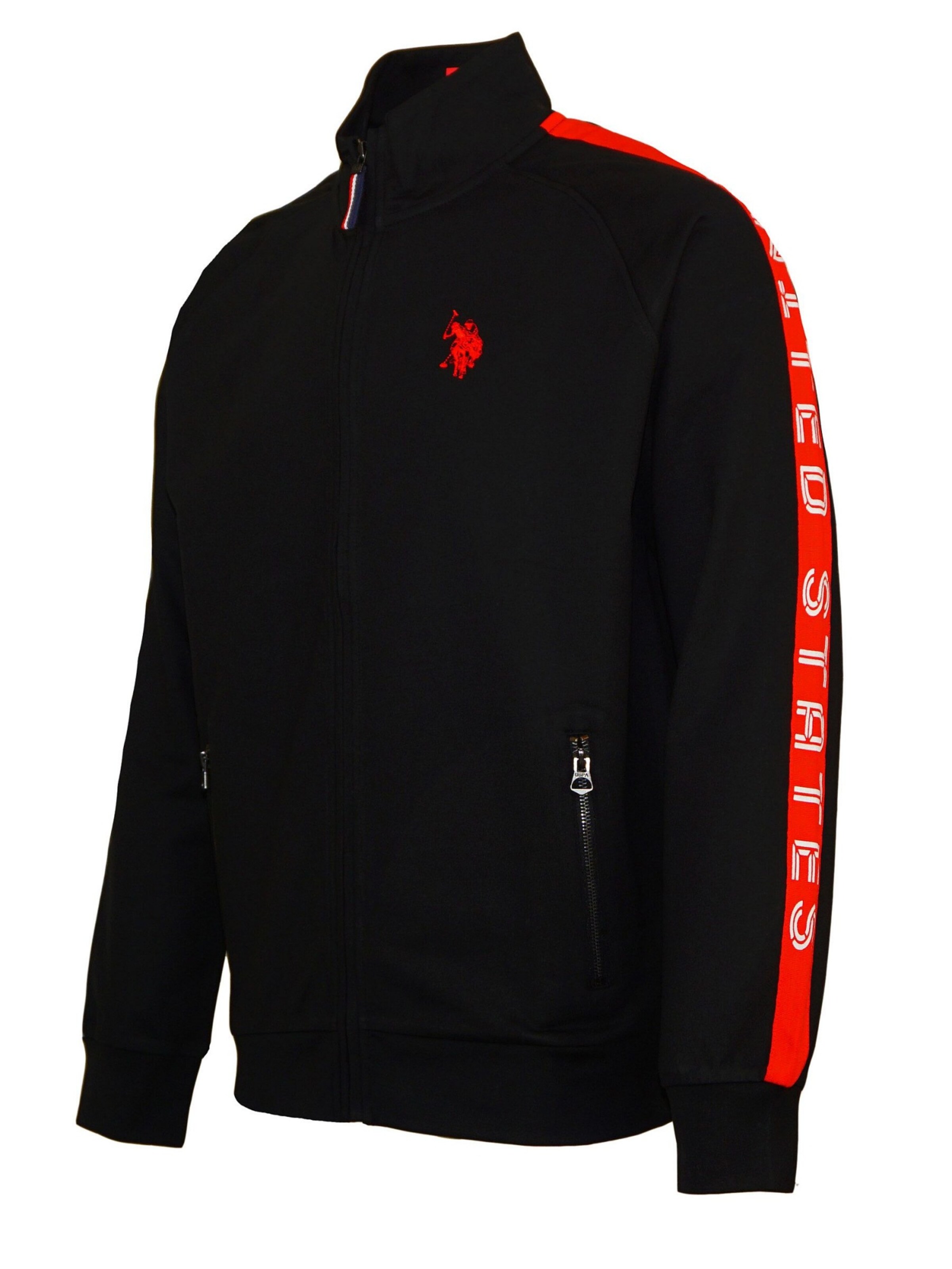 U.S. POLO ASSN. Jopa na zadrgo 'Tarv' | črna barva