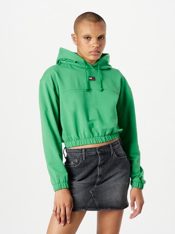Tommy Jeans Свитшот в Зеленый: спереди