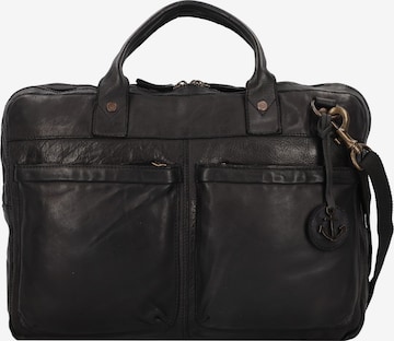 Harbour 2nd Document Bag in Black: front