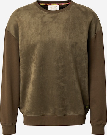 SCOTCH & SODA Sweatshirt i grön: framsida