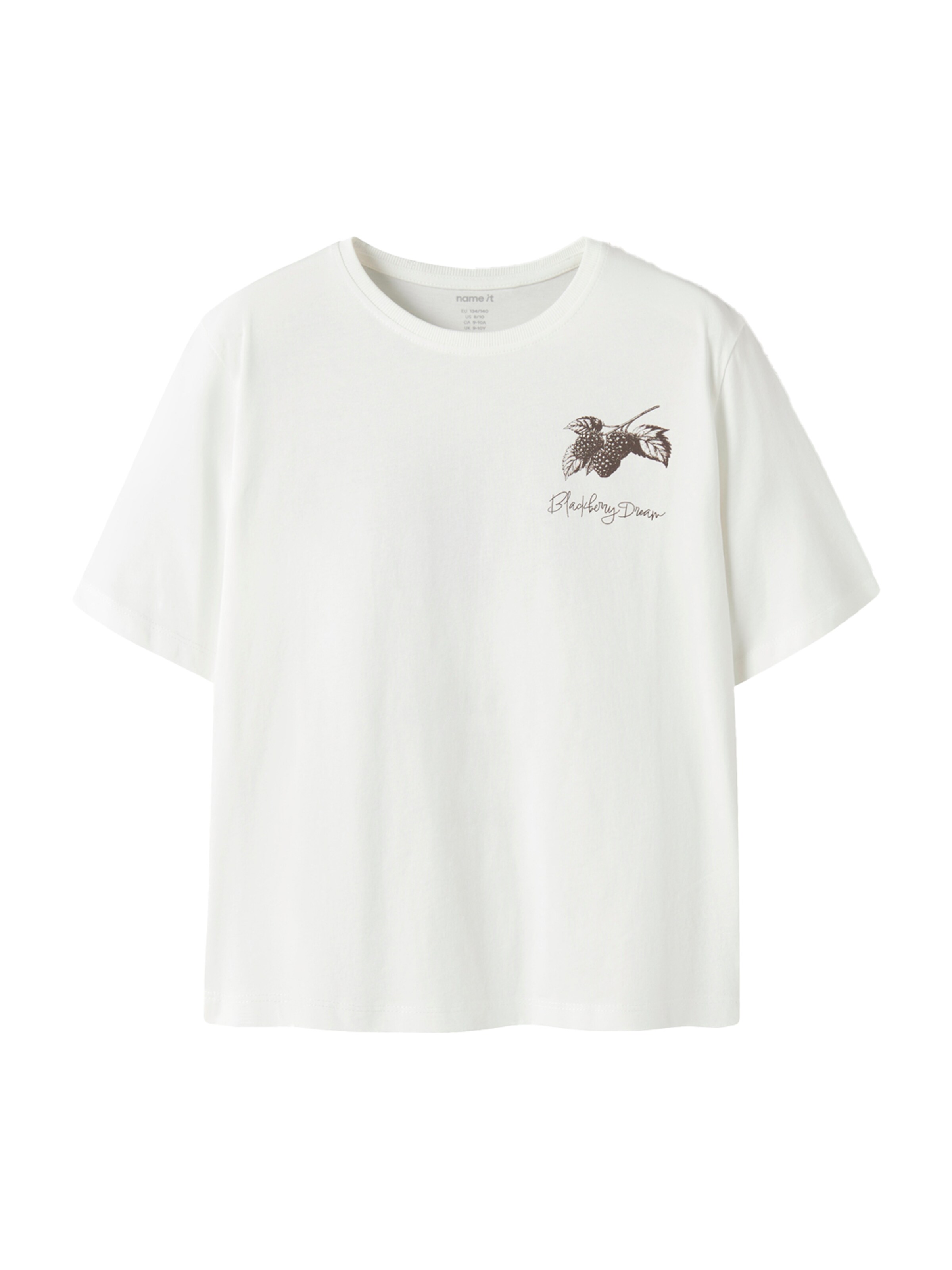 T-Shirt 'NKFKATELIN' NAME IT en blanc : devant
