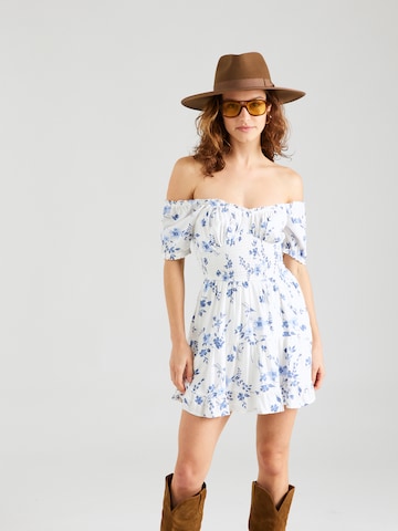 HOLLISTER - Vestido de verão em branco: frente