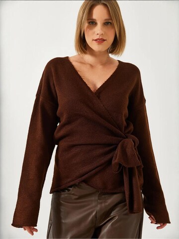 Pull-over 'Pullover' Bianco Lucci en marron