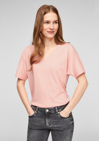 QS Shirt in Roze: voorkant