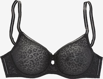 Soutien-gorge minimiseur NUANCE en noir : devant