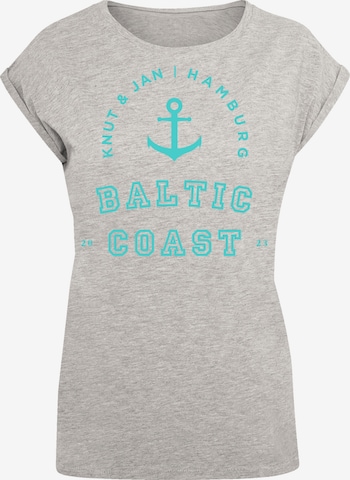 F4NT4STIC Shirt 'Baltic Coast' in Grijs: voorkant