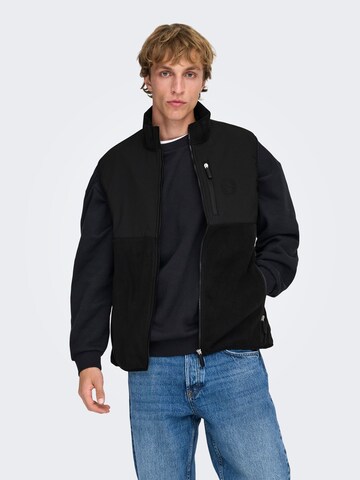 Only & Sons Bodywarmer in Zwart: voorkant