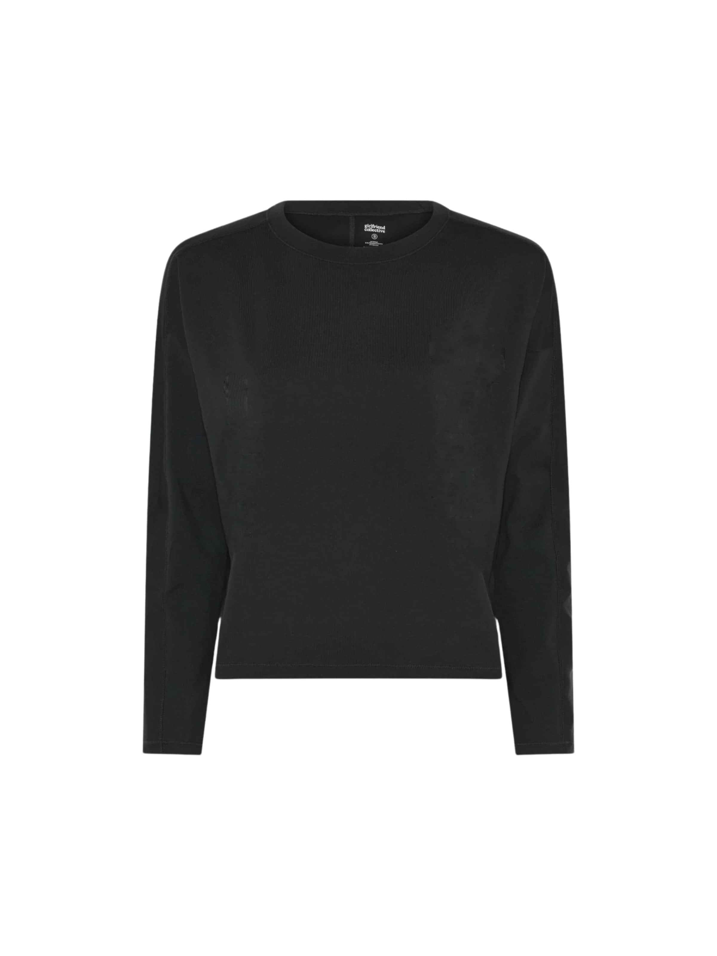 Girlfriend Collective Paita 'Reset' värissä musta: etupuoli