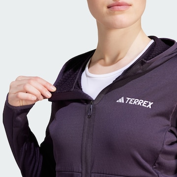 ADIDAS TERREX Athletic Fleece Jacket 'Xperior' in Purple