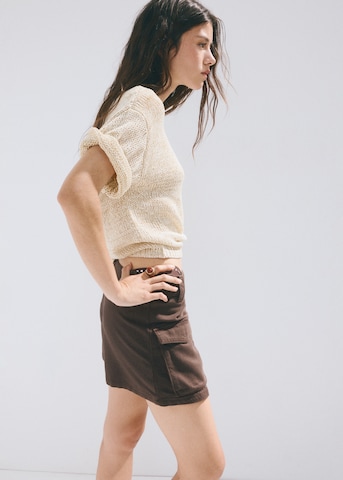 MANGO Skirt 'POP' in Brown