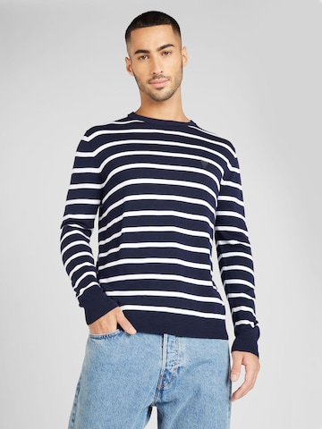 GUESS Sweater 'CHADWICK' in Blue: front