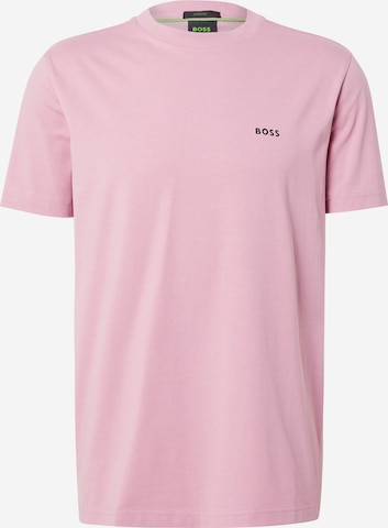 T-Shirt BOSS en rose : devant