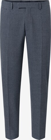 STRELLSON Slim fit Pleat-Front Pants 'Kynd' in Blue: front