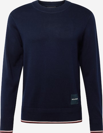 Pull-over TOMMY HILFIGER en bleu : devant