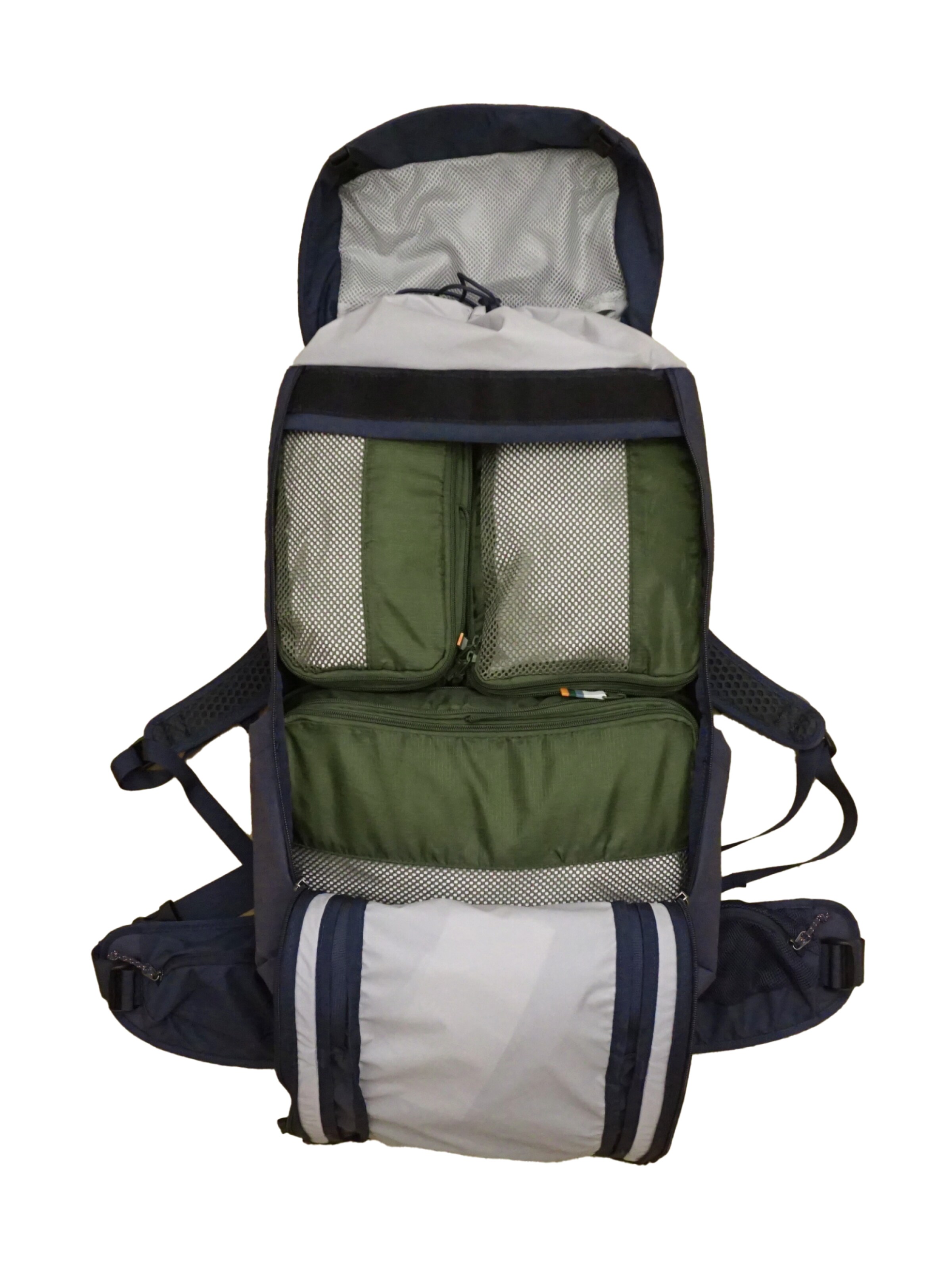 TRAVEL DUDE Reistas 'Packing Cubes Set 4 Teilig mit Kompression, Packwürfel, Packtaschen Set für Rucksack & Koffer' in Groen