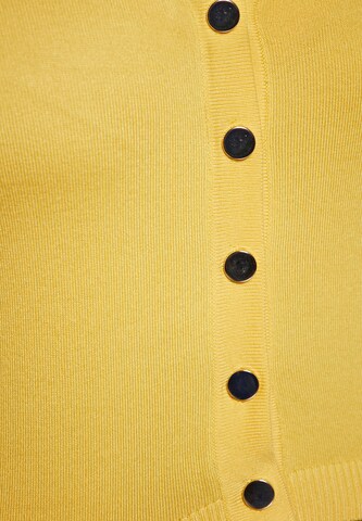 faina Knit Cardigan in Yellow
