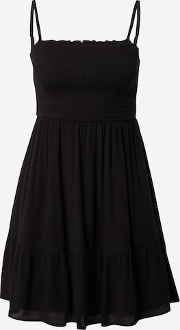 HOLLISTER Καλοκαιρινό φόρεμα σε μαύρο: μπροστά