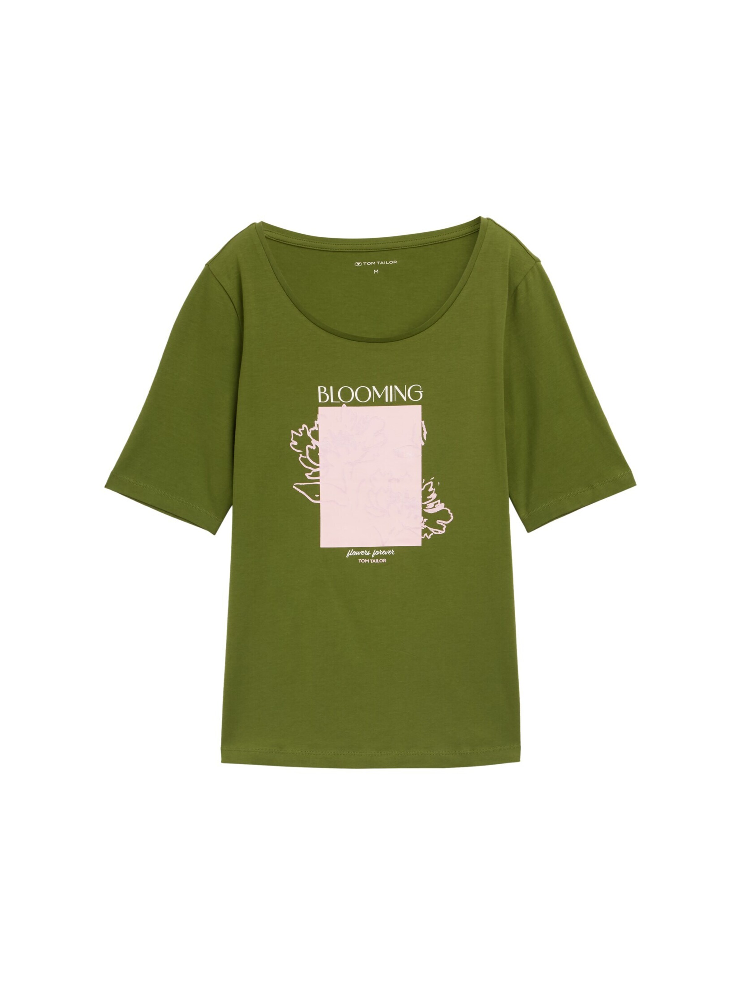 TOM TAILOR Shirt in Groen: voorkant