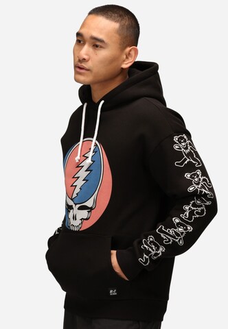 Recovered Kapuzenpullover 'Grateful Dead Vinatge Effect Skull' in Schwarz