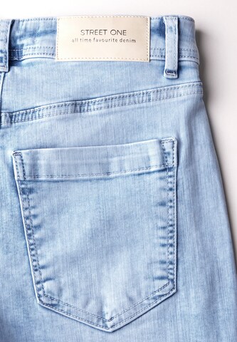 STREET ONE Loosefit Wide Leg Jeans in Blau