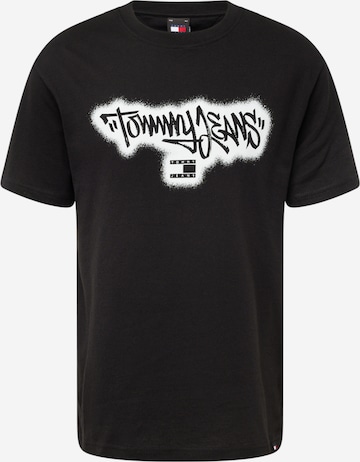 Tommy Jeans Shirt in Black: front