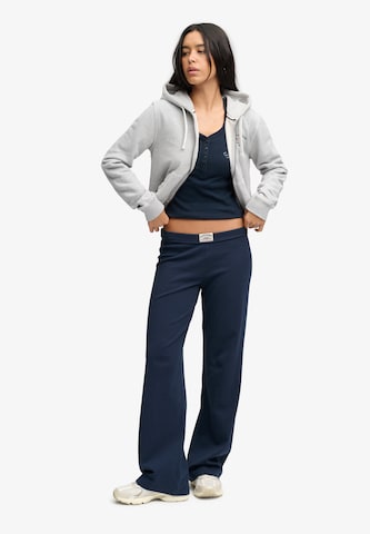 Superdry & Co Wide leg Broek 'Athletic Essentials' in Blauw