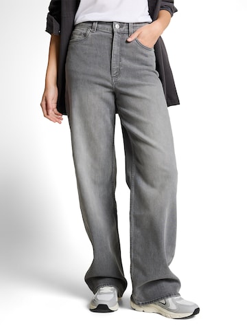 TOM TAILOR DENIM Широкий Джинсы 'Linou' в Серый: спереди