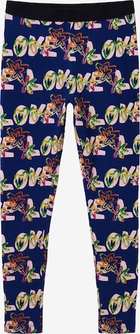 Desigual Skinny Leggings 'Garden' - kék: elől