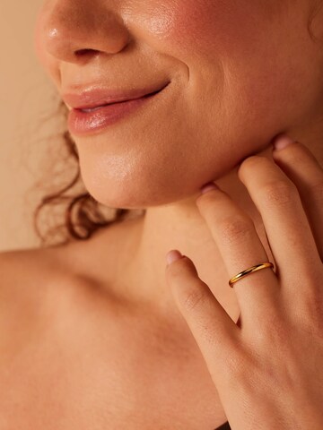 Bague 'Glitzerndes Basic' Lucardi en or : devant