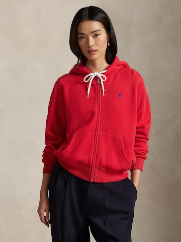 Polo Ralph Lauren Кофта на молнии в Красный: спереди