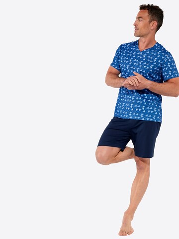 Pyjama court ' Sleepwear Beachcomber ' HOM en bleu