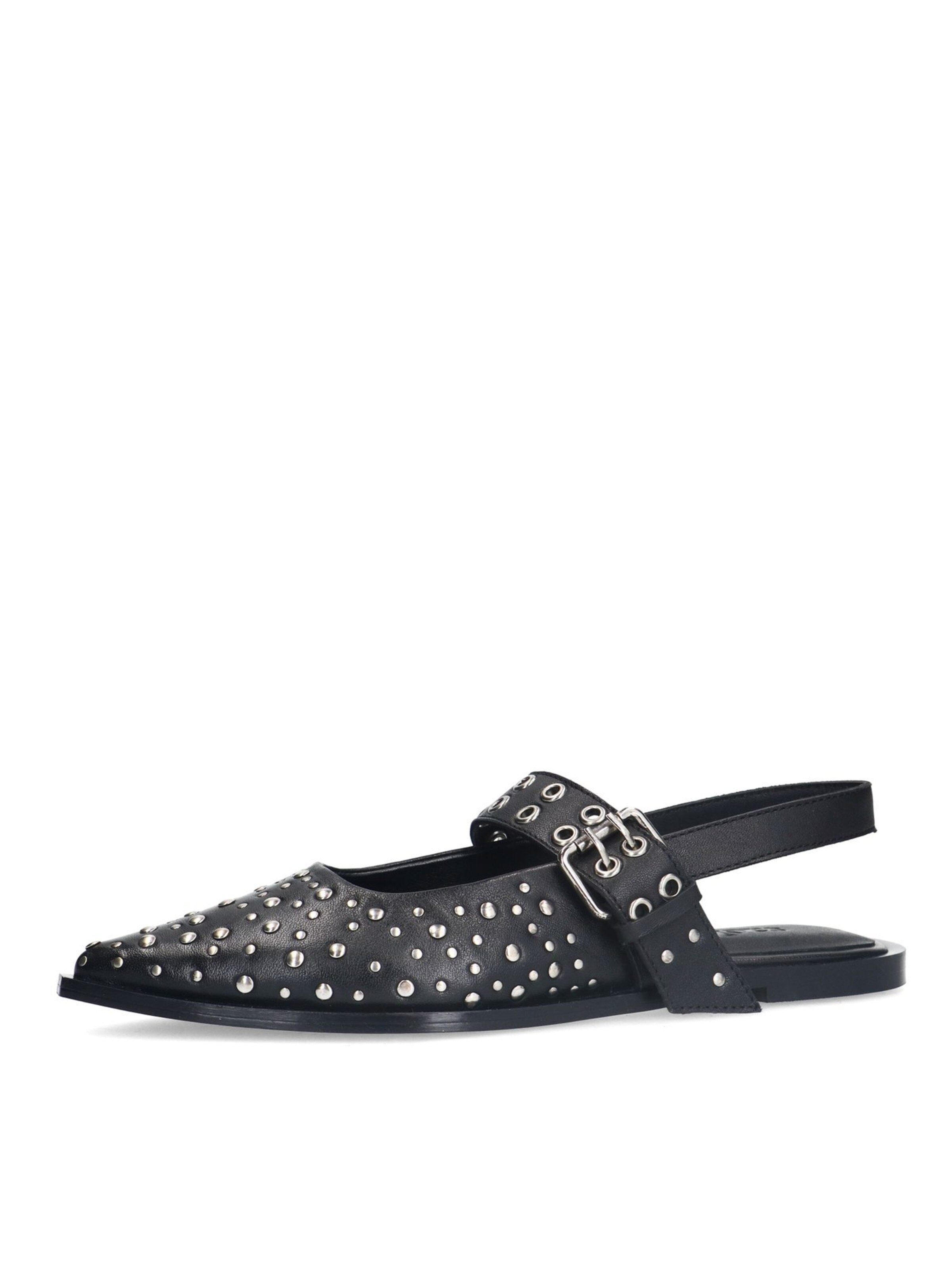 Ballerines à lanières SACHA en noir : devant