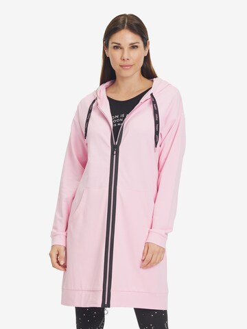 Betty Barclay Zip-Up Hoodie in Pink: front