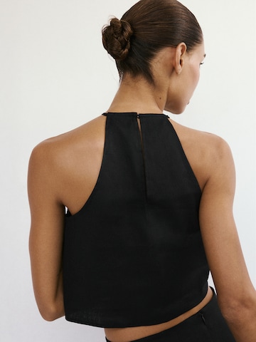 MANGO Top 'SANTORI' – černá