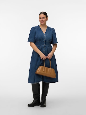 Vero Moda Curve Kleid 'VMCMelaney' in Blau: Vorderseite