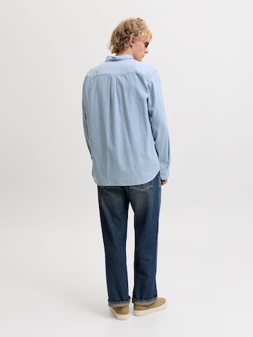 JACK & JONES Regular Fit Hemd in Blau