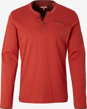 TOM TAILOR Shirt 'Serafino' in Rood: voorkant