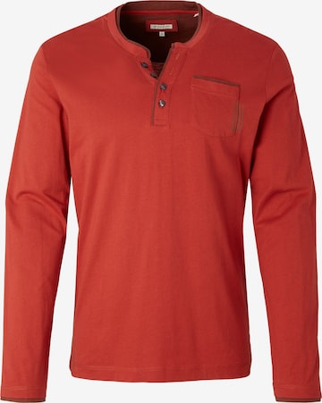 TOM TAILOR Shirt 'Serafino' in Red: front