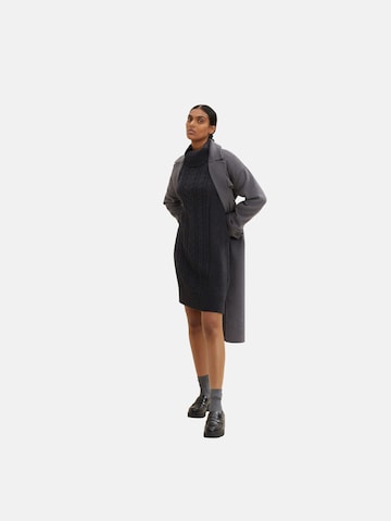 TOM TAILOR Knitted dress in Grey