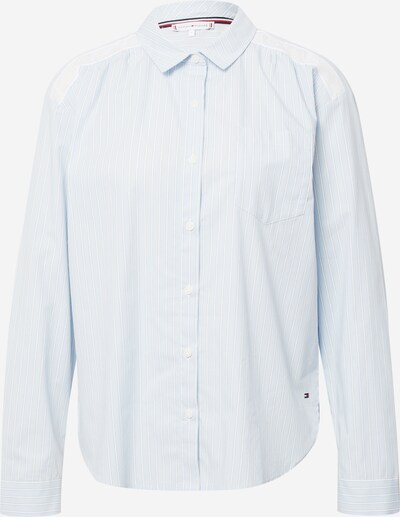 Tommy Hilfiger Underwear Majica za spanje | svetlo modra / bela barva, Prikaz izdelka