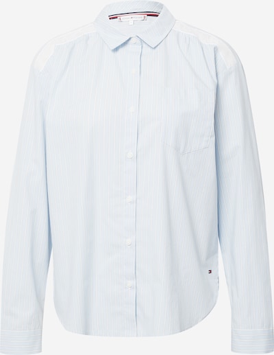 Tommy Hilfiger Underwear Koszulka do spania w kolorze jasnoniebieski / białym, Podgląd produktu