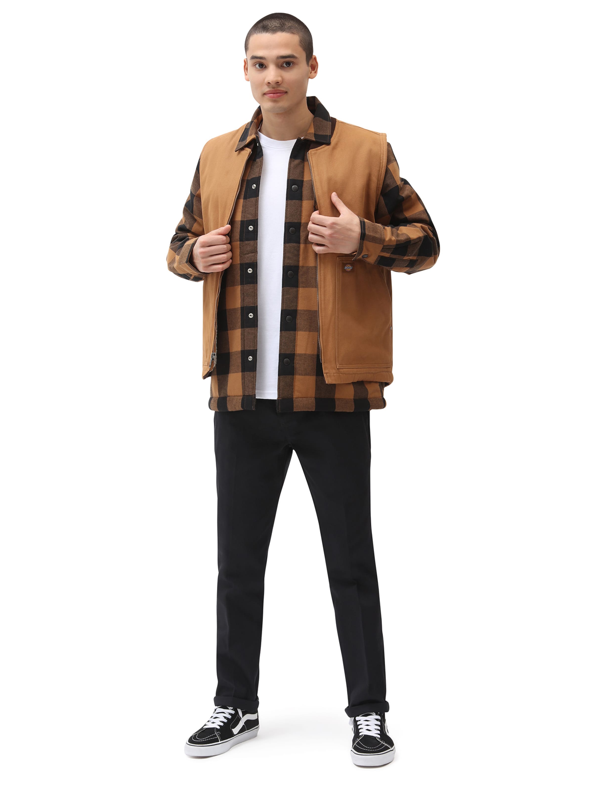 Slimfit Pantaloni con piega frontale '872' di DICKIES in nero