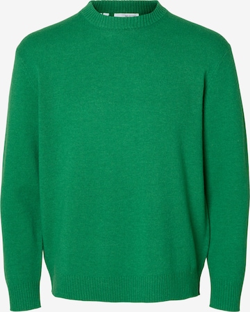 SELECTED Pullover 'SLHReuben' in Grün: Vorderseite