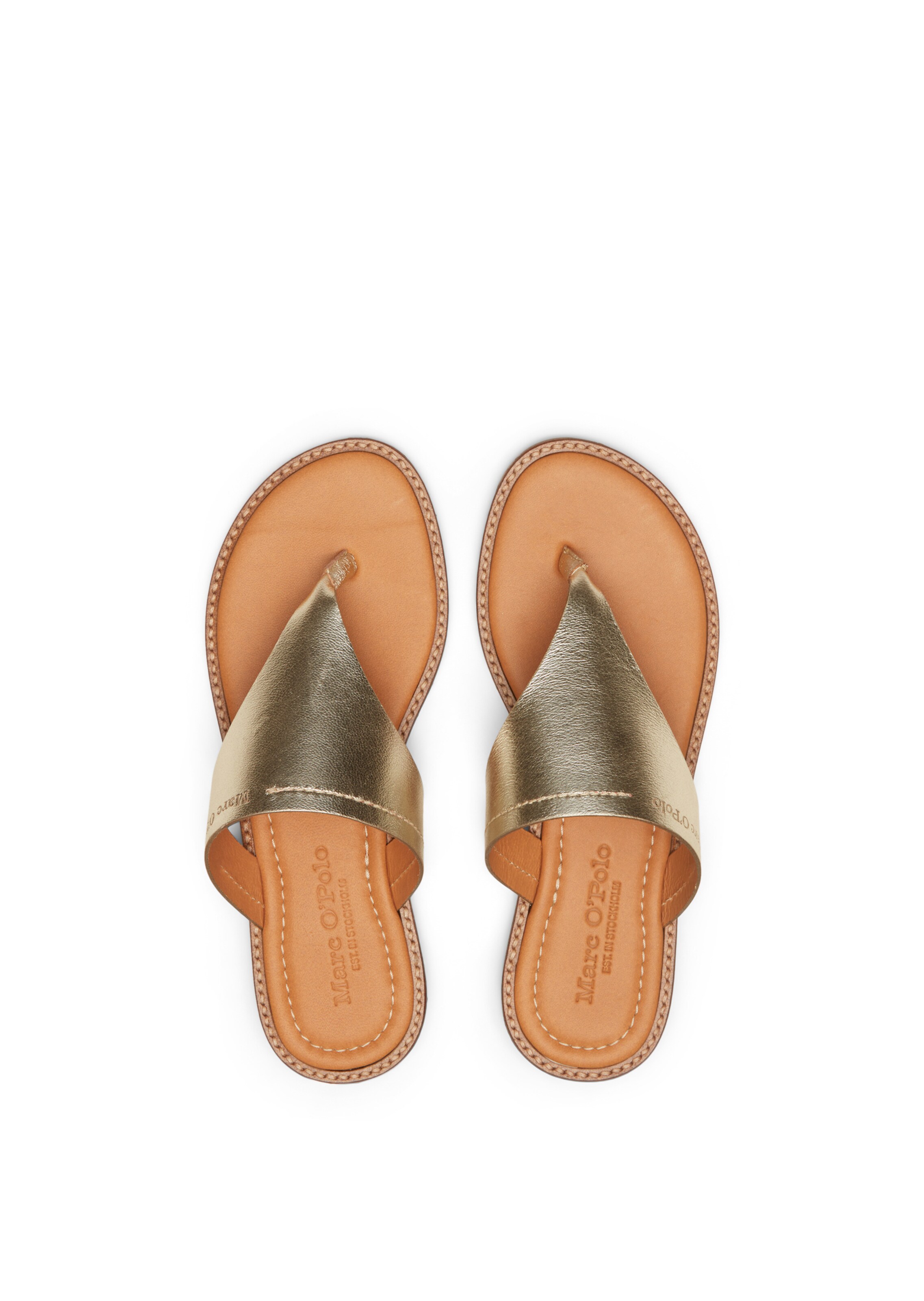 Marc O'Polo T-Bar Sandals in Beige