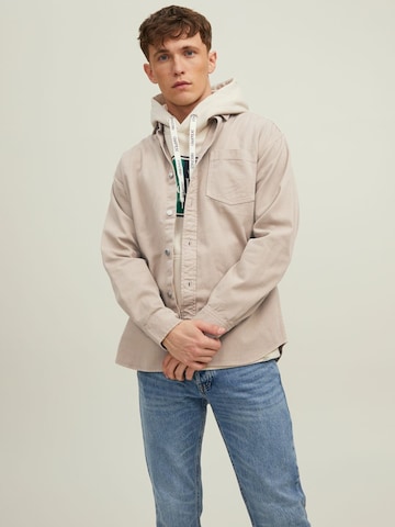 JACK & JONES Comfort Fit Skjorte i beige: forside